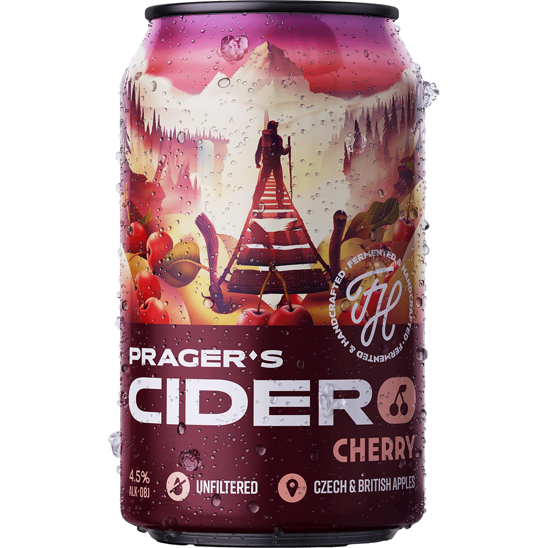 Plechovka třešňového cideru